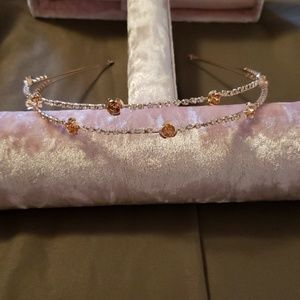 Rose Gold Toned Metal Headband
